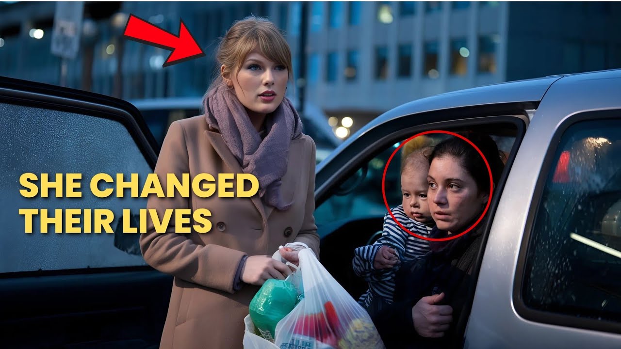 Taylor swift Notices a Homeless Mother with Baby Living in a Car, And What He Does Will Shock You
