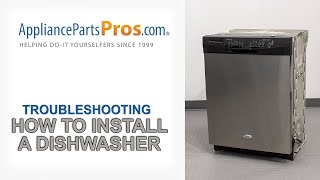 How to Install a Dishwasher - Whirlpool, GE, LG, Maytag & More