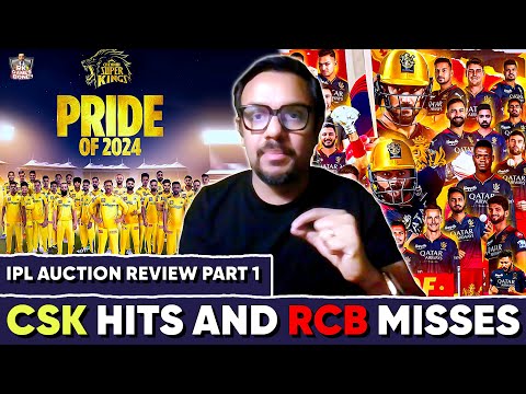 CSK HITS AND RCB MISSES - IPL AUCTION REVIEW PART 1 | RK GAMES BOND