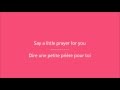 Glee - I say a little prayer / Paroles & Traduction