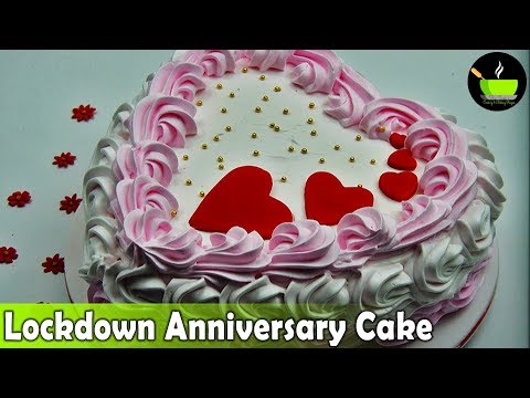 Lockdown Anniversary Cake | Pressure Cooker Cake  | Cake Decorating Tutorial | Simple Cake Recipe
