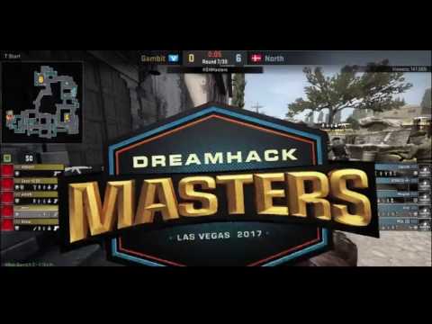 DREAMHACK MASTERS 2017: DAY 4 North vs Gambit Inferno[full match]