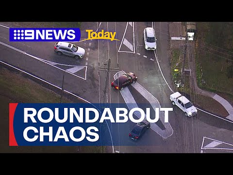 'Confusing' new roundabout causing chaos for Sydney drivers | 9 News Australia