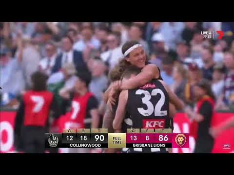 2023 Toyota AFL Grand Final Collingwood v Brisbane Lions Final siren