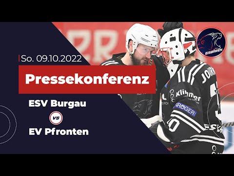 Eisbären TV // Pressekonferenz 09.10.2022 ESV Burgau vs. EV Pfronten 8:2