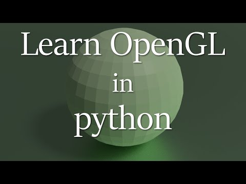 OpenGL in python e11 - view space and the lookat function