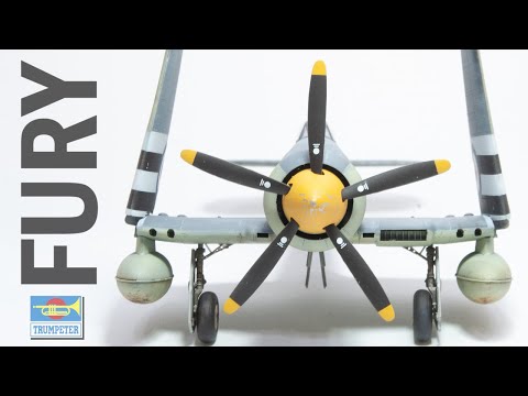 Trumpeter 1:48 Hawker Sea Fury | Full Build | HD