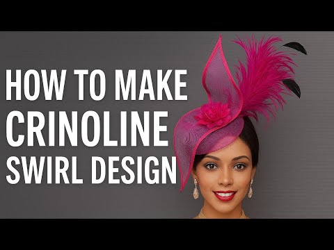DIY Crinoline swirl Fascinator