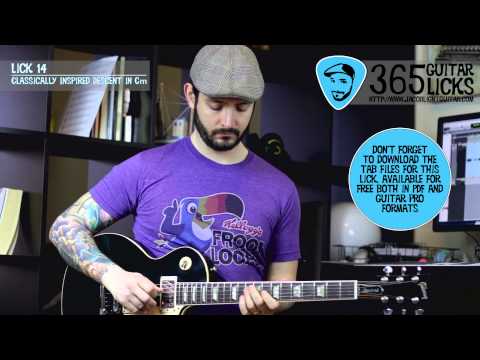 Lick 14/365 - Classically Inspired Descent in Cm | 365 Guitar Licks Project