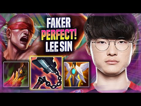 FAKER PERFECT GAME WITH LEE SIN! - T1 Faker Plays Lee Sin JUNGLE vs Xin Zhao! | Season 2022