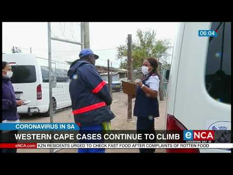 Western Cape cases continue to climb
