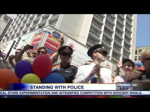 First responders standing with police over Pride parade participation