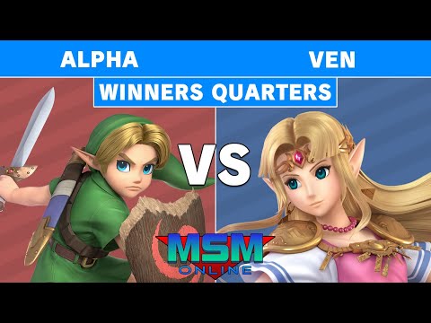 MSM Online 55 - Alpha (Young Link) Vs. Sugoi | ven (Zelda) - Winners Quarters