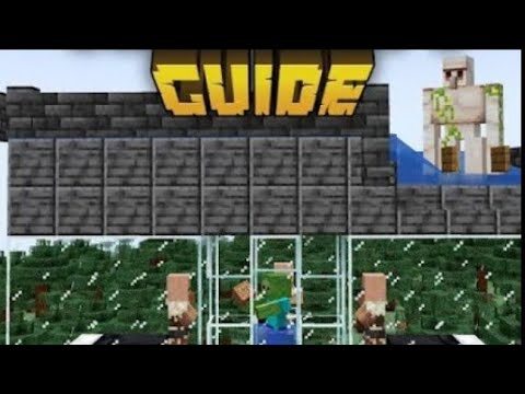 Minecraft Easiest 1 Zombie 3 Villager Iron Farm - 220 Per Hour