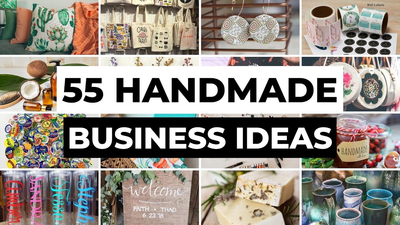 55 Handmade Business Ideas You Can Start At Home | DIY Crafts & Handmade Products to Sell
