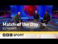 BBC Sport | Match of the Day supercut | 21/10/2023