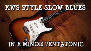 Kenny Wayne Shepherd KWS Slow Blues Style Backing Track in E Minor Pentatonic