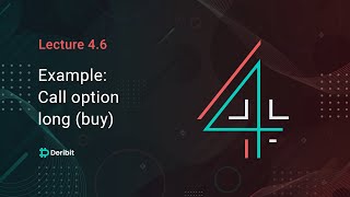 4.6 Trade example – Call option long (buy) - Deribit Options Course Basics