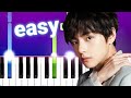 BTS V - Sweet Night  (100% EASY PIANO TUTORIAL)