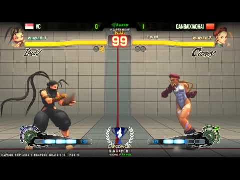 SSF4AE VC vs QANBA XIAOHAI - CAPCOM-Cup Asia SINGAPORE Qualifiers