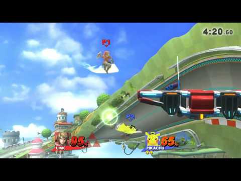 Super Smash 4 Wii U: HTK(Link) vs Pikachu
