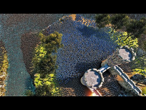 MEDIEVAL ARMY DEFENDS THE CASTLE FROM HUGE ZOMBIE HORDE INVASION - UEBS