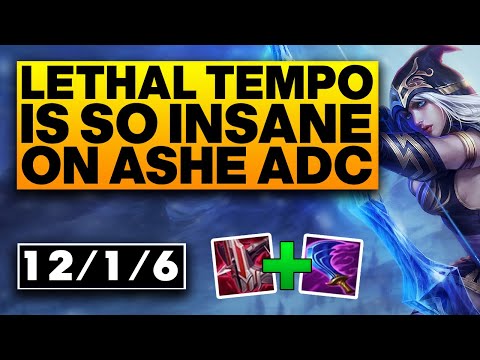 Season 12 Ashe is insane with the new Lethal Tempo - Ashe ADC Gameplay