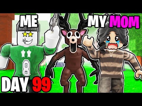 I Taught My MOM How To Survive 99 Nights In The Forest!