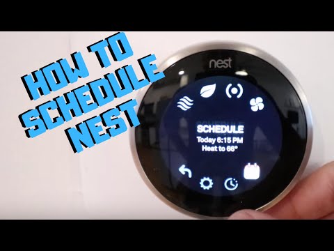How To Manually Schedule A Nest Thermostat