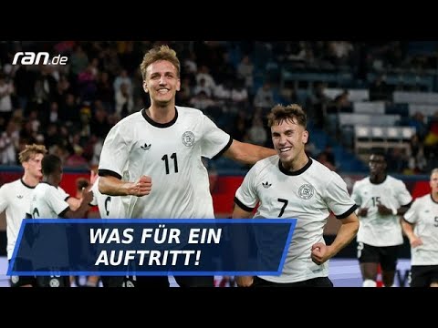 U21-Highlights: DFB-Youngster feiern Tor-Party gegen Lettland