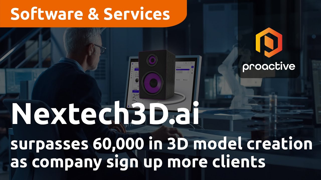 Nextech3D.ai surpasses 60,000 in 3D model creation as company signs up more clients