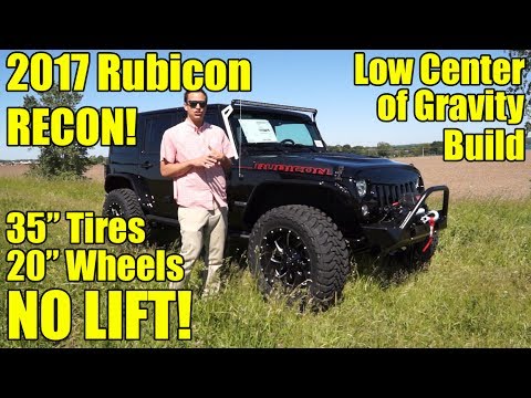 35" TIRES, NO LIFT!  2017 Wrangler Rubicon RECON!  Our latest has 20" Fuel Wheels and lots more!