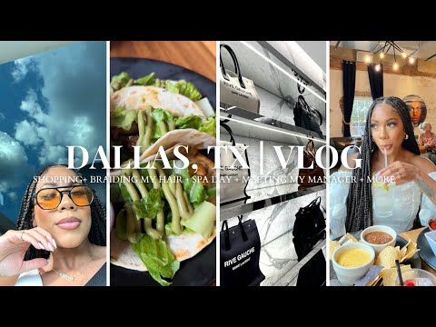 First Time In Dallas | Braiding My Own Hair, Shopping, Meeting My Manager & more | Faceovermatter