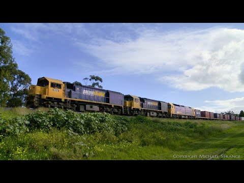7902V Mildura Containers With XR559, XR558 & BL31 - PoathTV Australian Trains & Railways