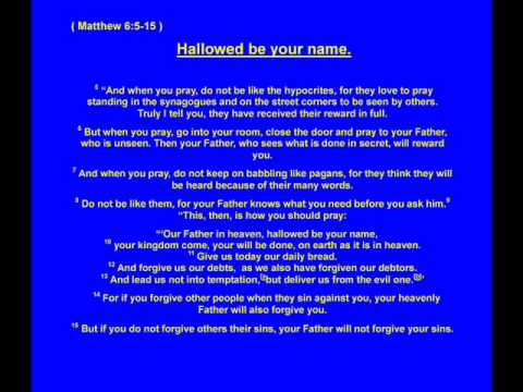 Hallowed be your name