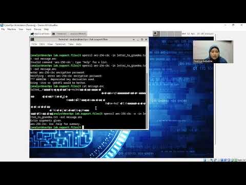 9.1.1.6 Lab - Encrypting and Decrypting Data Using OpenSSL