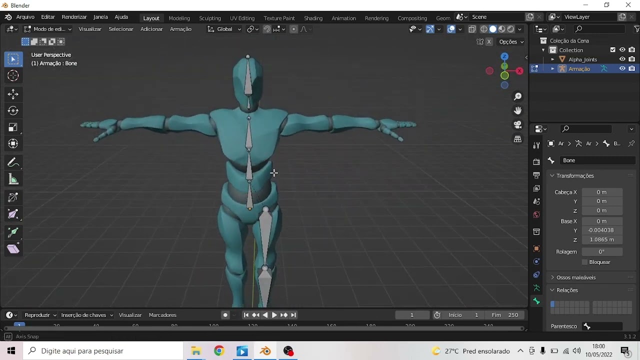Como Fazer Rigging - Tutorial Blender 3.0