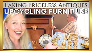 Chateau DIY EMPIRE SUITE Furniture Upcycling: Faking a $30,000 Wardrobe, Mirror & More!