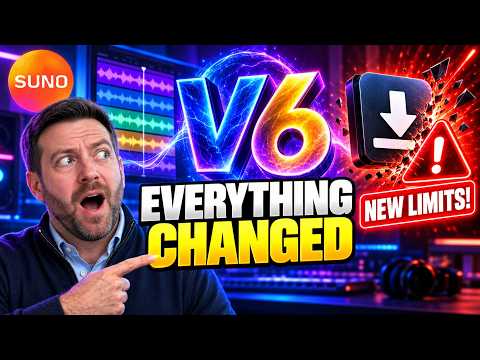 Suno V6 Explained: New Features, 3 Models & NEW LIMITS!