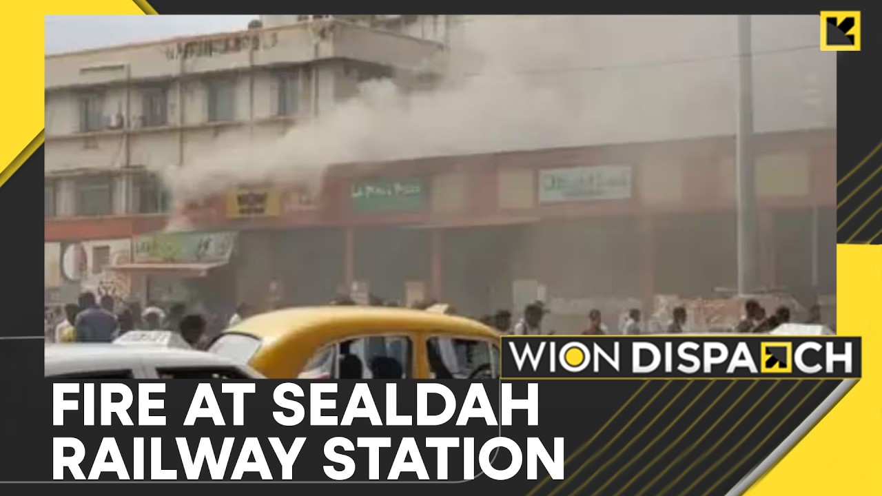 Panic At Kolkata's Sealdah Station As Fire Engulfs Food Stalls | WION Dispatch