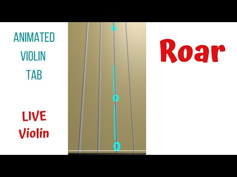 ROAR 🦁 by Katy Perry — LIVE Violin Tutorial & Cover | Animated Violin TAB