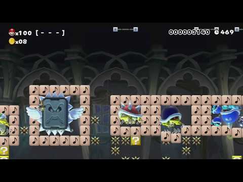 COMBUSTIBLE TWISTER ~ Easy 100 Mario Challenge - Super Mario Maker - No Commentary 1bs