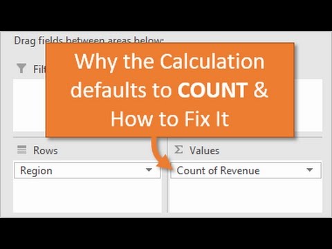 Introduction to Pivot Tables Charts and Dashboards in Excel Part 1