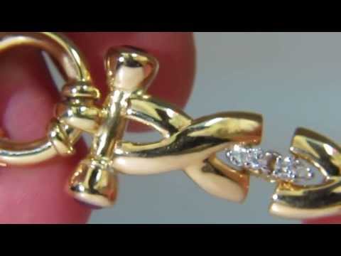 Avis Diamond: 2.50CT DIAMONDS RUBY TOGGLE "X" LINK BRACELET 14KT G/VS