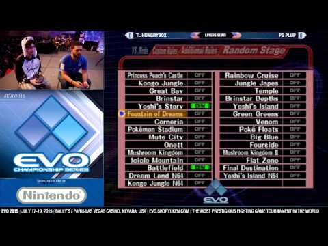 Evo 2015 - SSBM Winner's Final: A Armada vs EG PPMD / PG Plup vs TL Hungrybox