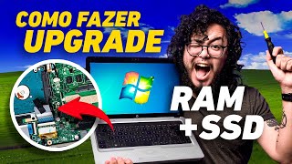 Como trocar MEMÓRIA RAM e SSD de NOTEBOOK ANTIGO? 😱🔧💻 Vale a pena instalar SSD em notebook velho?