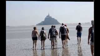 preview picture of video 'A hike on the shallows from Genets to Le Mont Saint Michel (2)'