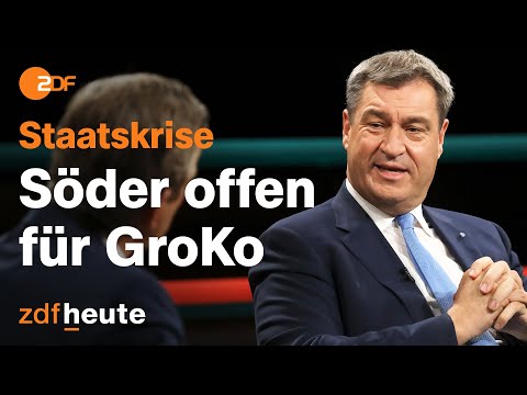 Markus Söder hält FDP und Grüne „nicht für regierungsfähig“ | Markus Lanz vom 22. November 2023