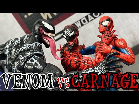Venom & Spiderman vs Carnage Stop Motion