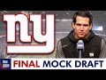 FINAL New York Giants Mock Draft